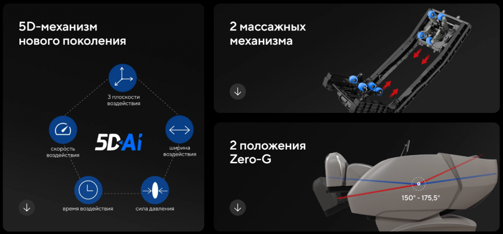 Массажное кресло Ergonova Phantom 5X Grey