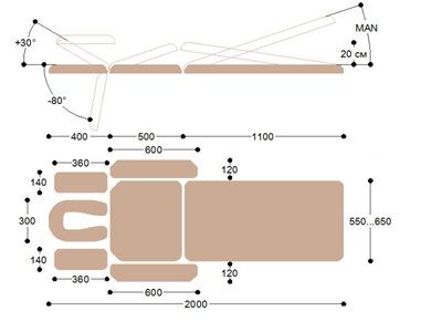 Массажный стол c электроприводом Heliox X103